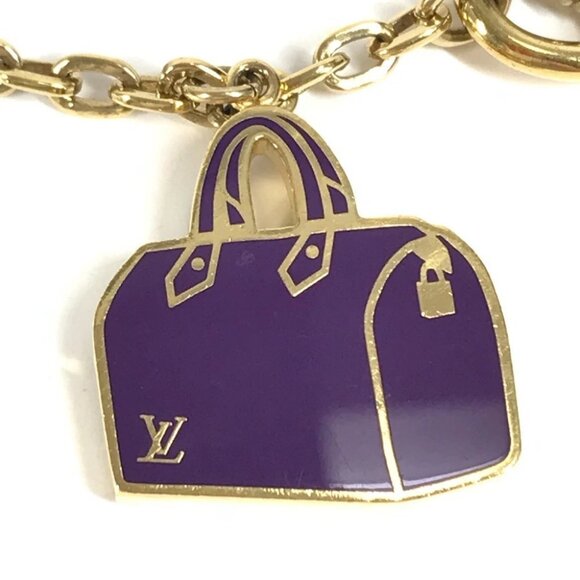 LOUIS VUITTON Chain Iconic Bag Charm Key Holder - Picture 2 of 13